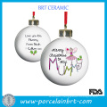 Custom Cearmic Christmas Gift Hanging Ball